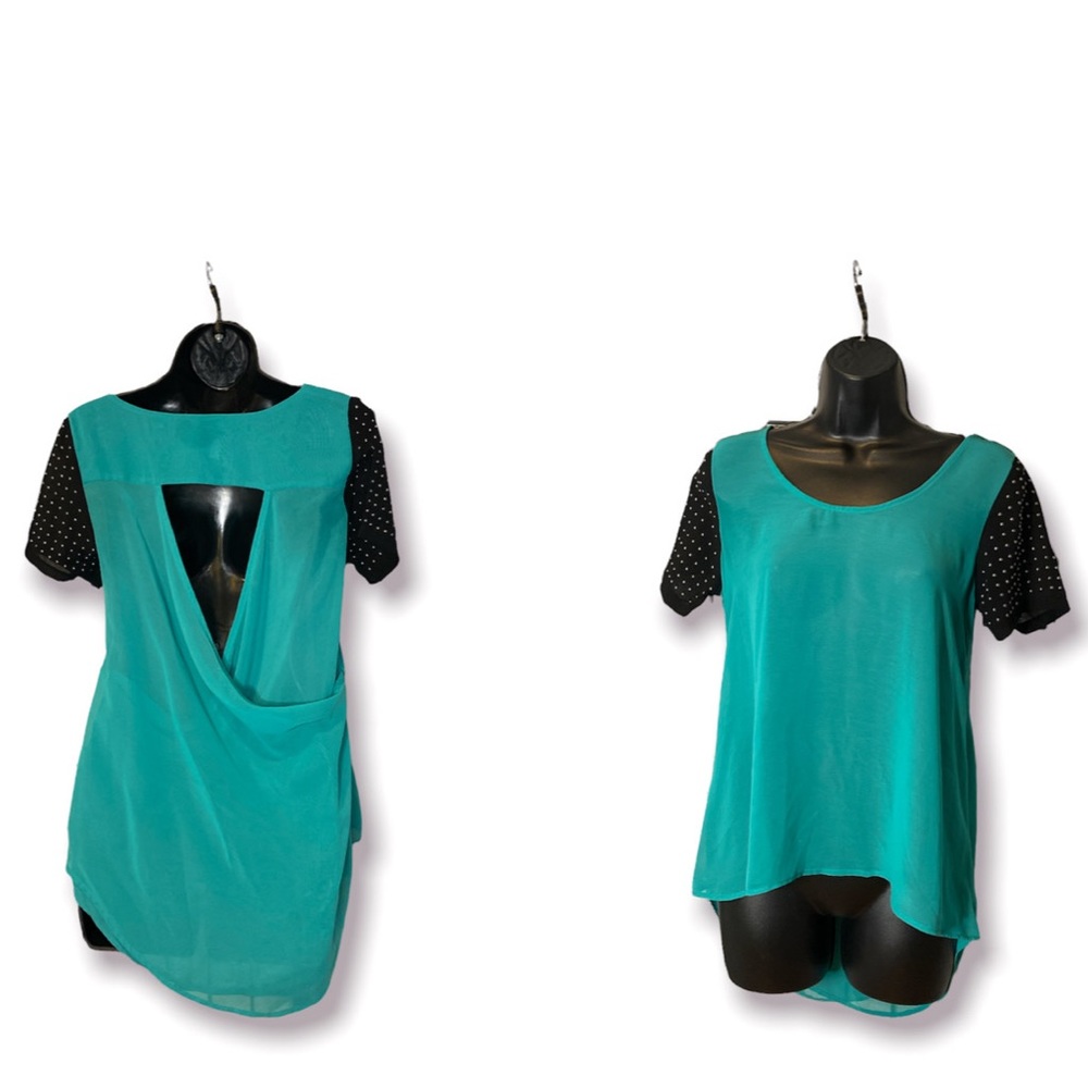 Chiffon open back blouse